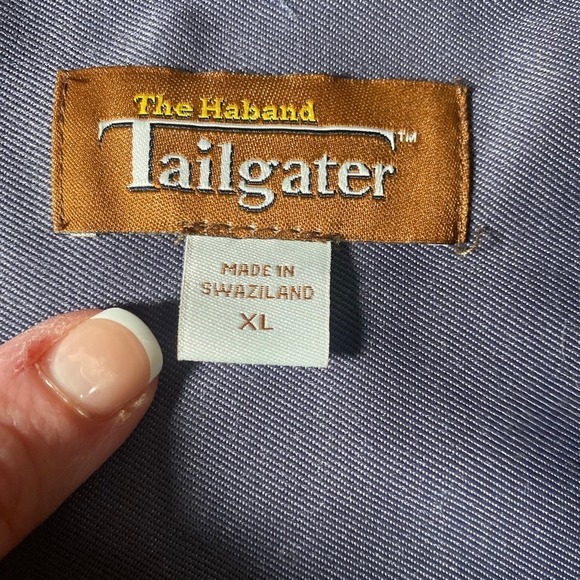 The Haband Tailgater Gray Button Up Shirt Extra Large Swaziland - Picture 3 of 7